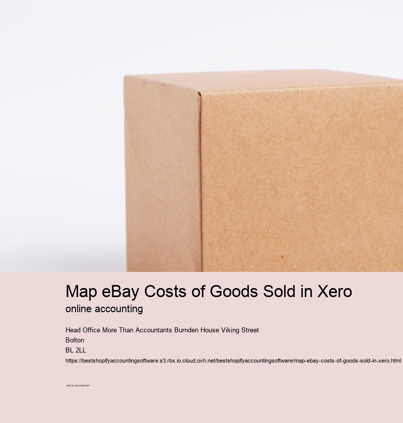 Map eBay Costs of Goods Sold in Xero